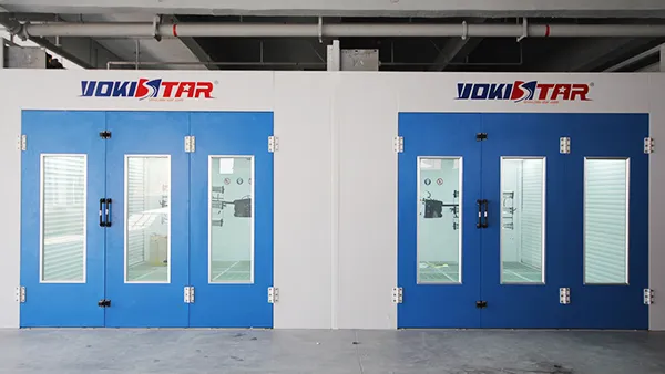 Окрасочно-сушильная камера с нисходящим потоком и задним расположением генераторной группы