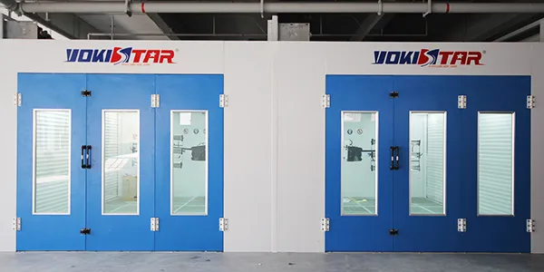 Окрасочно-сушильная камера с нисходящим потоком и задним расположением генераторной группы