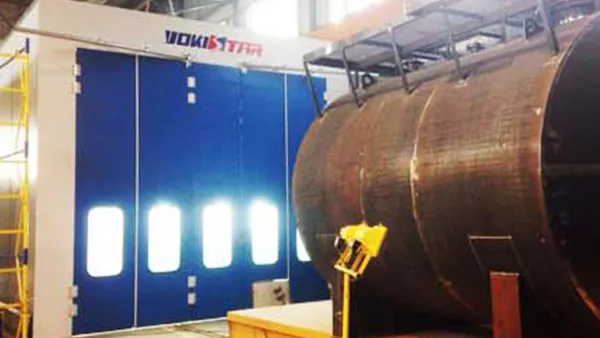 Окрасочная камера для автоцистерн