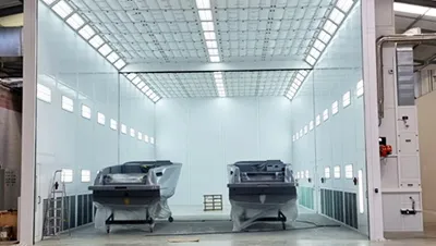 Окрасочная камера для судов и яхт