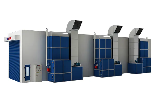 Окрасочно-сушильная камера для автобусов и грузовиков