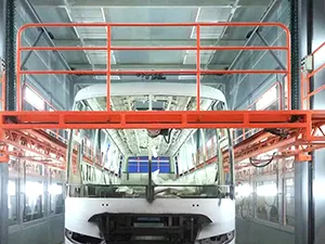 Окрасочно-сушильная камера для автобусов и грузовиков